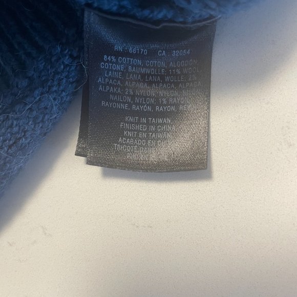 Anthropologie, Moth  Pullover Shaggy‎ Sweater in Teal, Size Medium - Picture 4 of 6